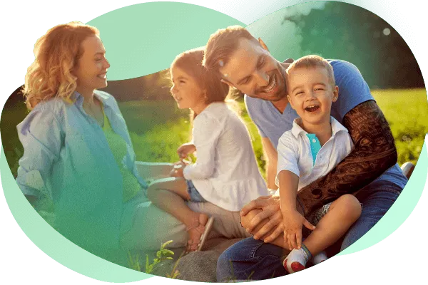 Família sorrindo